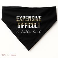 Expensive Difficult And Talks USA-Made Doggie Bandana thumb 0