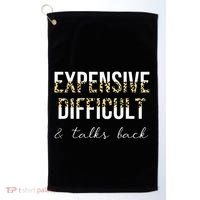 Expensive Difficult And Talks Golf Towel thumb 0
