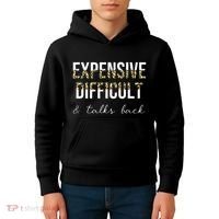 Expensive Difficult And Talks Kids Hoodie thumb 4