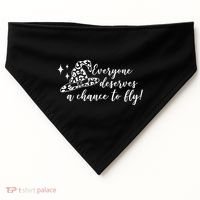 Everyone Deserves A Chance To Fly Witch Halloween USA-Made Doggie Bandana thumb 0