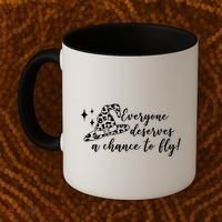 Everyone Deserves A Chance To Fly Witch Halloween Coffee Mug thumb 2
