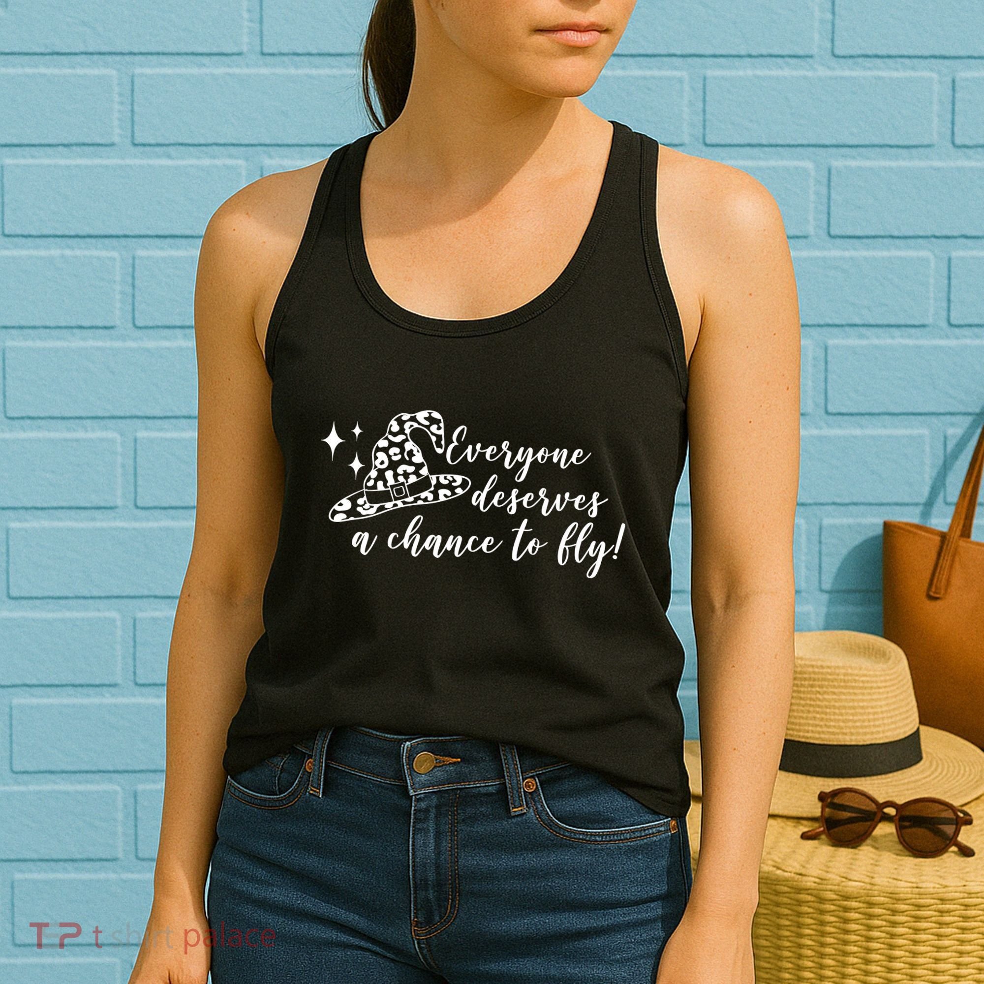 Everyone Deserves A Chance To Fly Witch Halloween Women's Tank Top