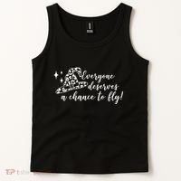 Everyone Deserves A Chance To Fly Witch Halloween Tank Top thumb 2
