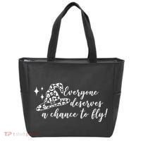 Everyone Deserves A Chance To Fly Witch Halloween Tote Bag thumb 0