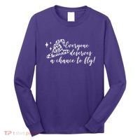 Everyone Deserves A Chance To Fly Witch Halloween Long Sleeve Shirt thumb 0
