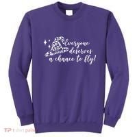 Everyone Deserves A Chance To Fly Witch Halloween Sweatshirt thumb 0