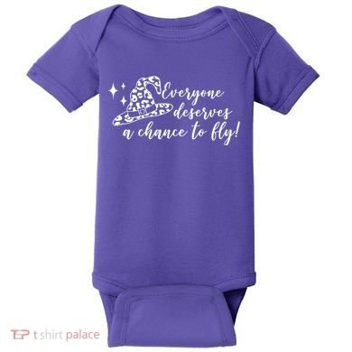 Everyone Deserves A Chance To Fly Witch Halloween Baby Bodysuit