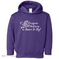 Everyone Deserves A Chance To Fly Witch Halloween Toddler Hoodie thumb 0