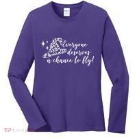 Everyone Deserves A Chance To Fly Witch Halloween Women's Long Sleeve Shirt thumb 0