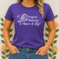 Everyone Deserves A Chance To Fly Witch Halloween Women's T-Shirt thumb 2