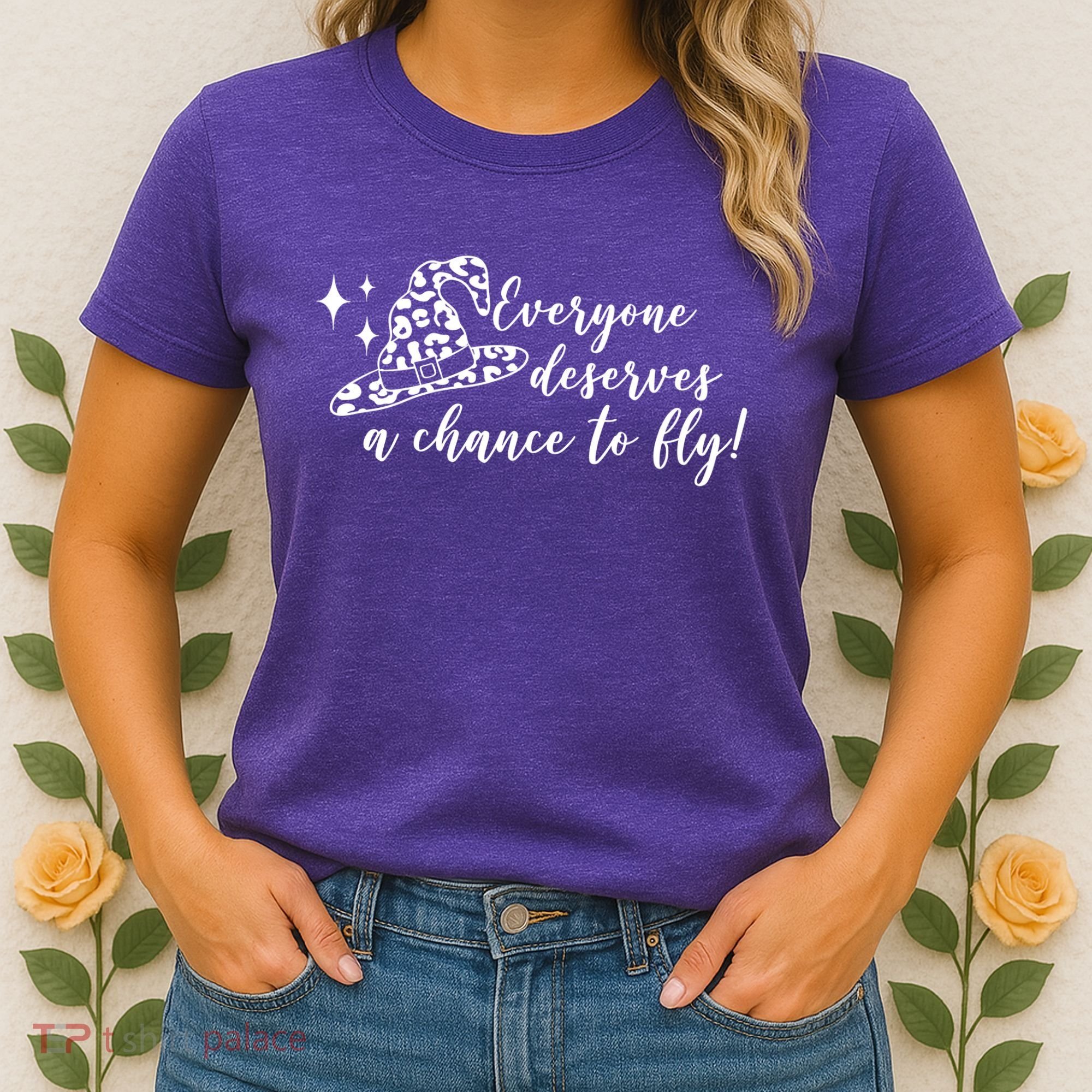Everyone Deserves A Chance To Fly Witch Halloween Women's T-Shirt