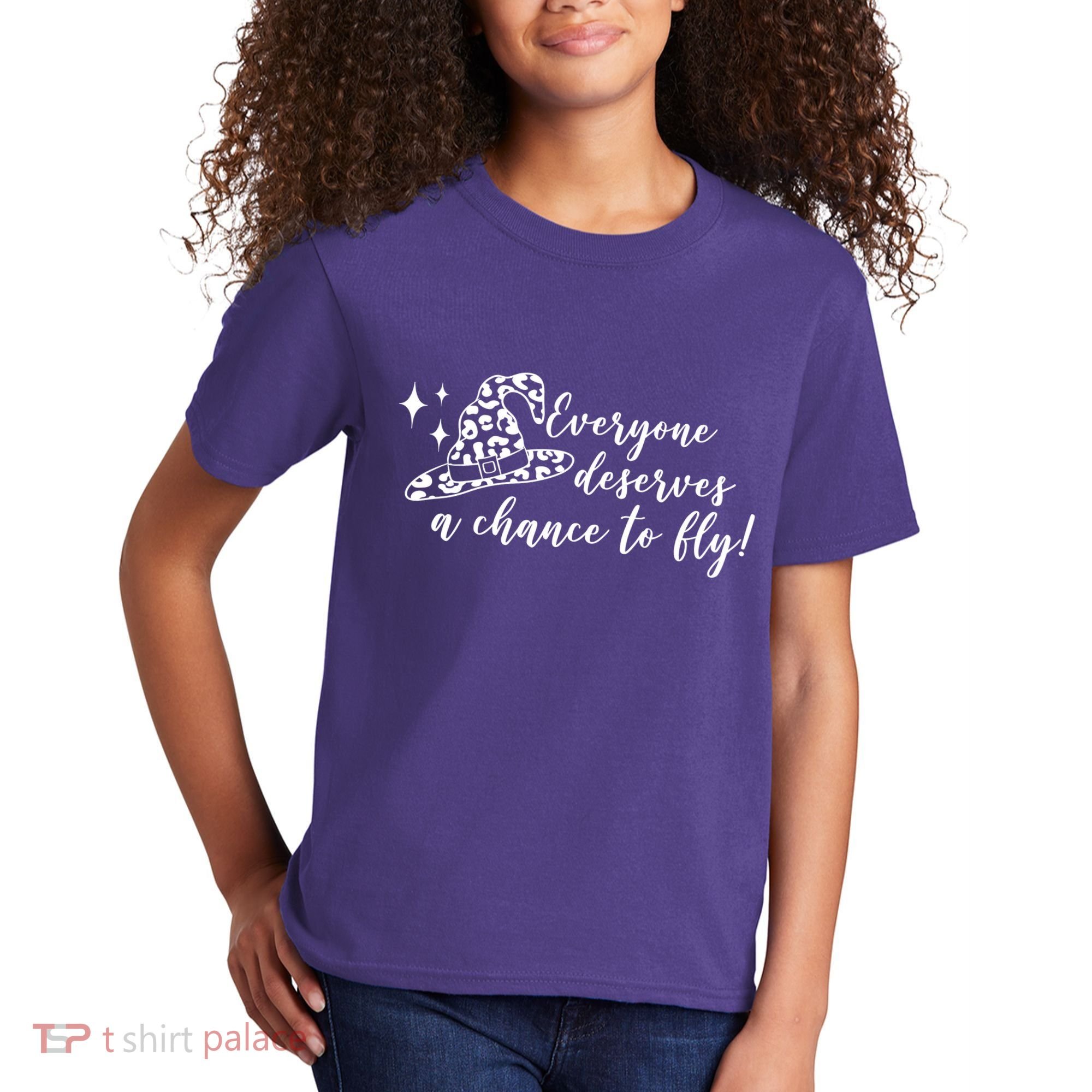 Everyone Deserves A Chance To Fly Witch Halloween Kids T-Shirt