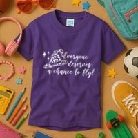Everyone Deserves A Chance To Fly Witch Halloween Kids T-Shirt thumb 3
