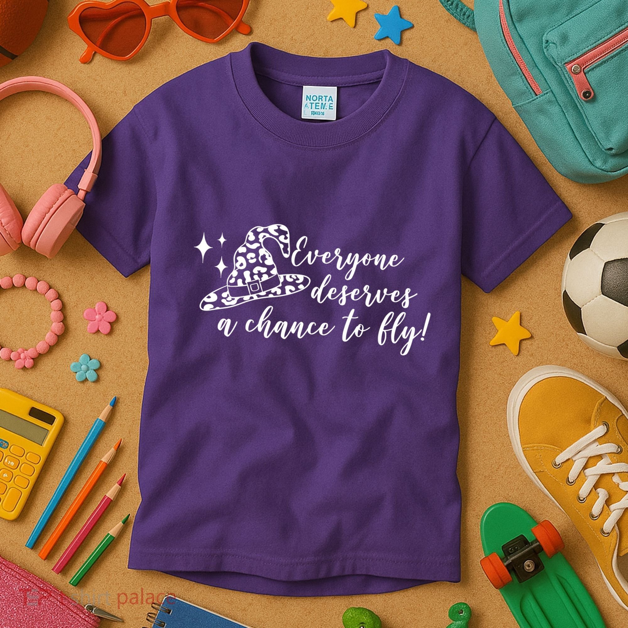 Everyone Deserves A Chance To Fly Witch Halloween Kids T-Shirt