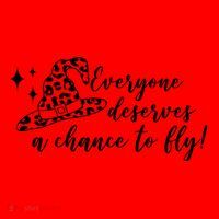 Everyone Deserves A Chance To Fly Witch Halloween Santa Hat thumb 1