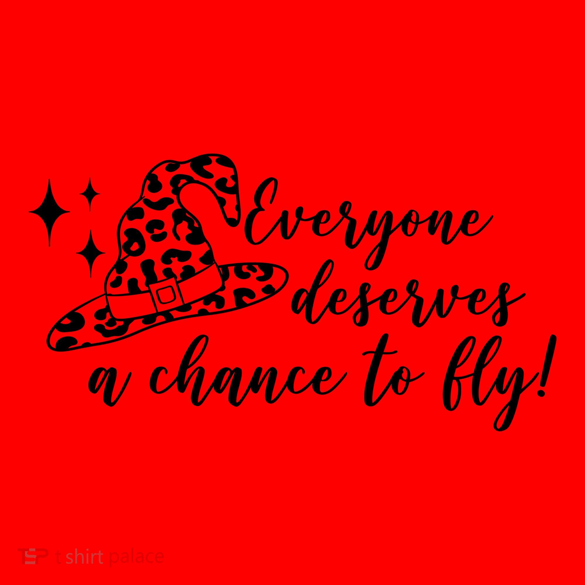 Everyone Deserves A Chance To Fly Witch Halloween Santa Hat