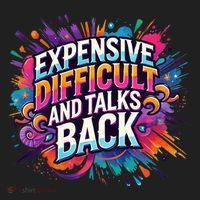 Expensive Difficult And Talks Back Golf Towel thumb 3