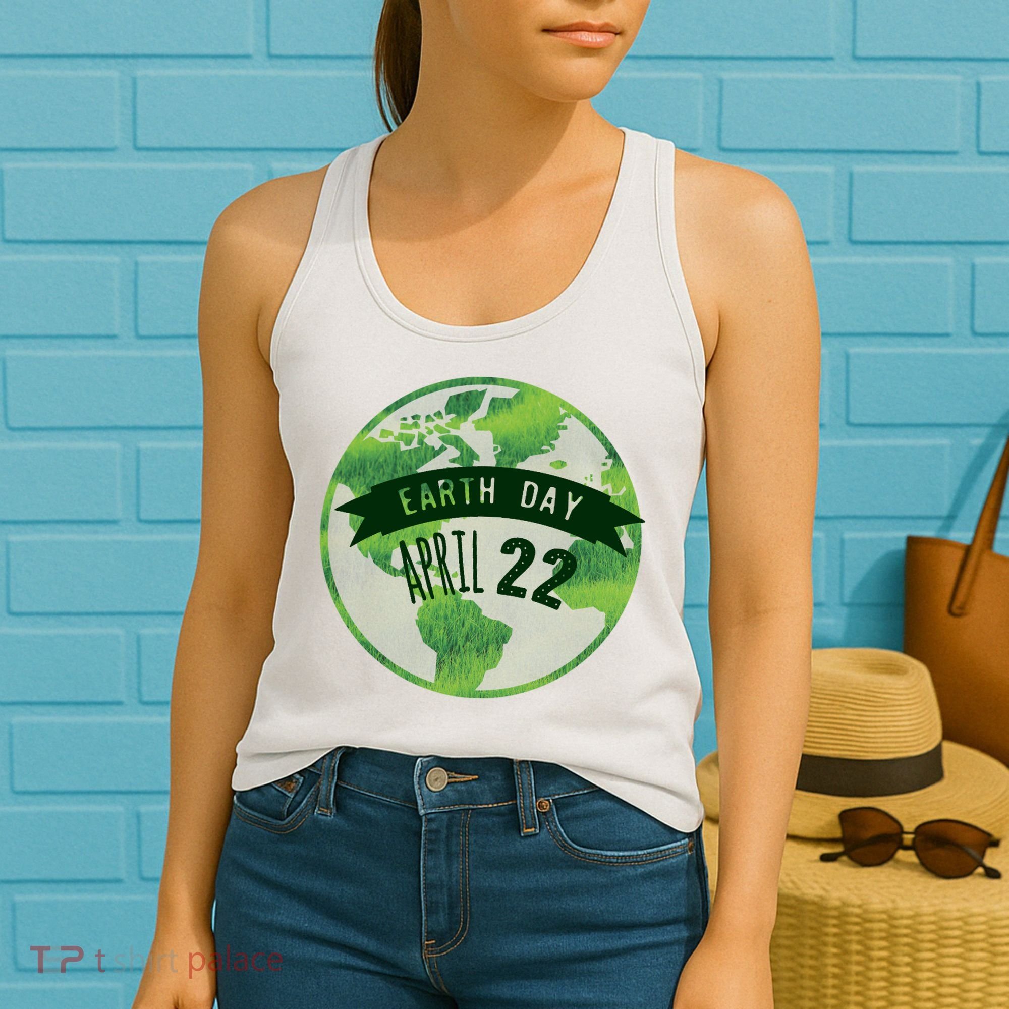 Earth Day April 22nd Awareness Women's Tank Top