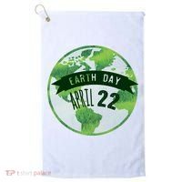 Earth Day April 22nd Awareness Golf Towel thumb 0