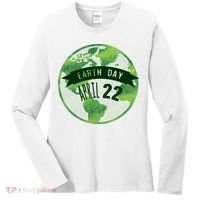 Earth Day April 22nd Awareness Women's Long Sleeve Shirt thumb 0