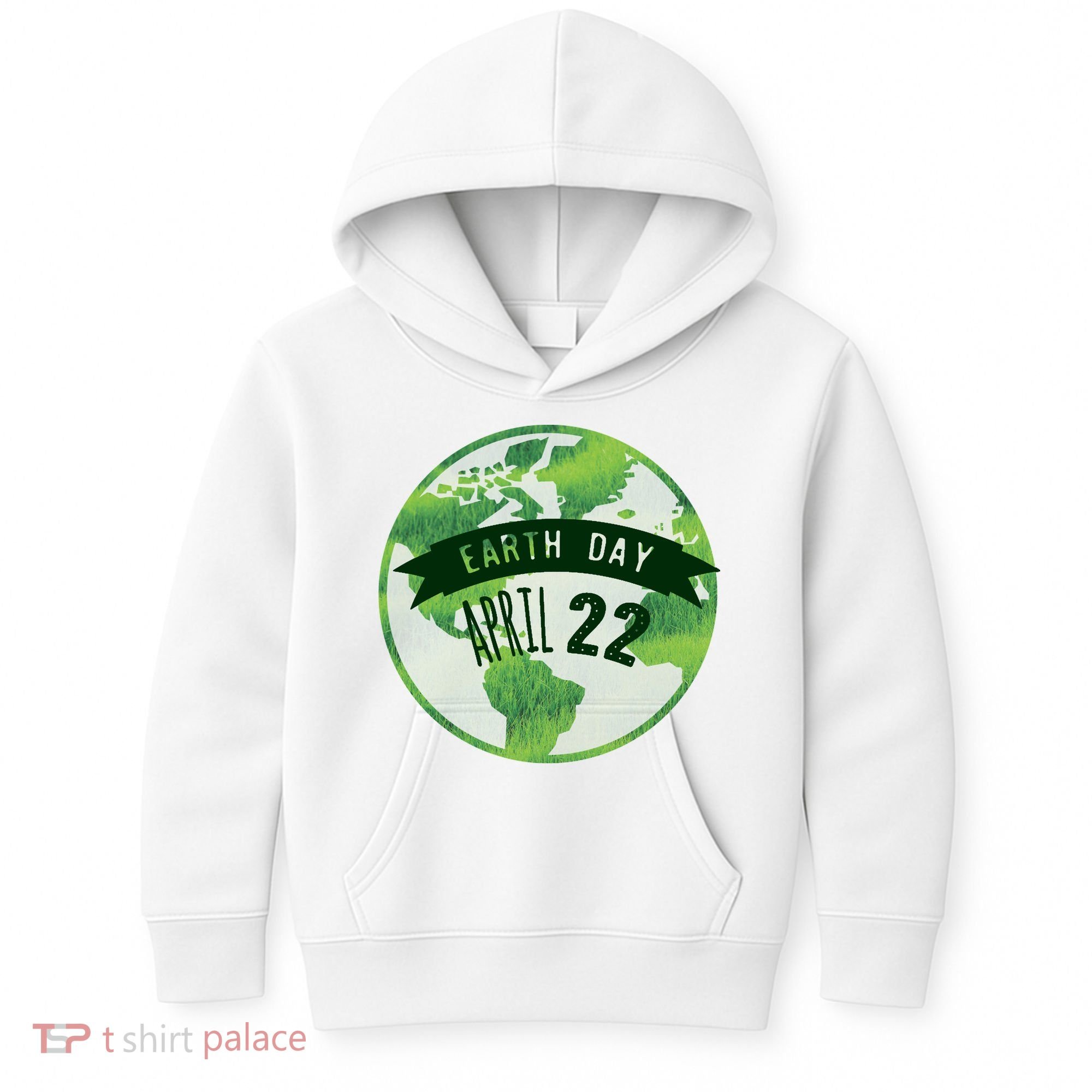 Earth Day April 22nd Awareness Kids Hoodie