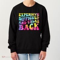Expensive Difficult and Talks Back Groovy Mothers' Day Women's Sweatshirt thumb 0