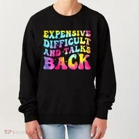 Expensive Difficult and Talks Back Groovy Mothers' Day Women's Sweatshirt thumb 0