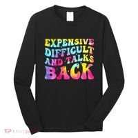 Expensive Difficult and Talks Back Groovy Mothers' Day Long Sleeve Shirt thumb 0