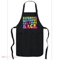 Expensive Difficult and Talks Back Groovy Mothers' Day Apron thumb 0
