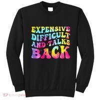 Expensive Difficult and Talks Back Groovy Mothers' Day Sweatshirt thumb 0