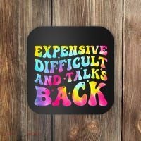 Expensive Difficult and Talks Back Groovy Mothers' Day Coaster thumb 0