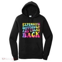 Expensive Difficult and Talks Back Groovy Mothers' Day Women's Hoodie thumb 0