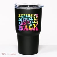 Expensive Difficult and Talks Back Groovy Mothers' Day Tumbler thumb 0