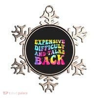 Expensive Difficult and Talks Back Groovy Mothers' Day Ornament thumb 0