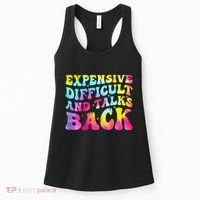 Expensive Difficult and Talks Back Groovy Mothers' Day Women's Tank Top thumb 0