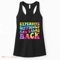 Expensive Difficult and Talks Back Groovy Mothers' Day Women's Tank Top thumb 0