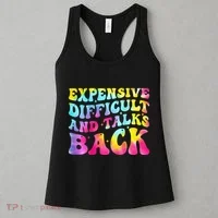 Expensive Difficult and Talks Back Groovy Mothers' Day Women's Tank Top thumb 3