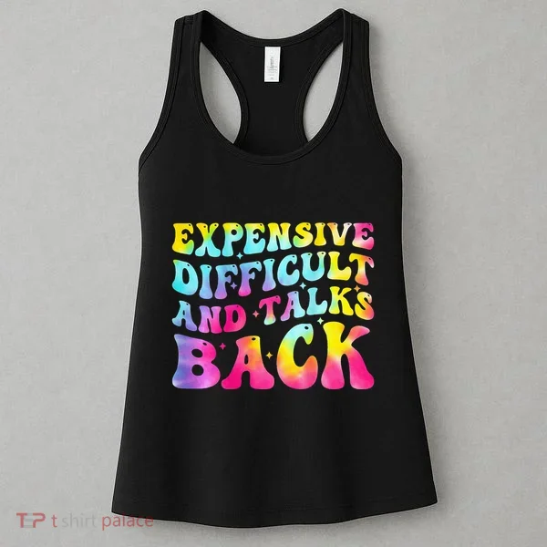 Expensive Difficult and Talks Back Groovy Mothers' Day Women's Tank Top