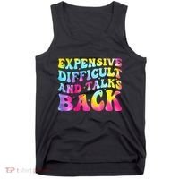 Expensive Difficult and Talks Back Groovy Mothers' Day Tank Top thumb 0