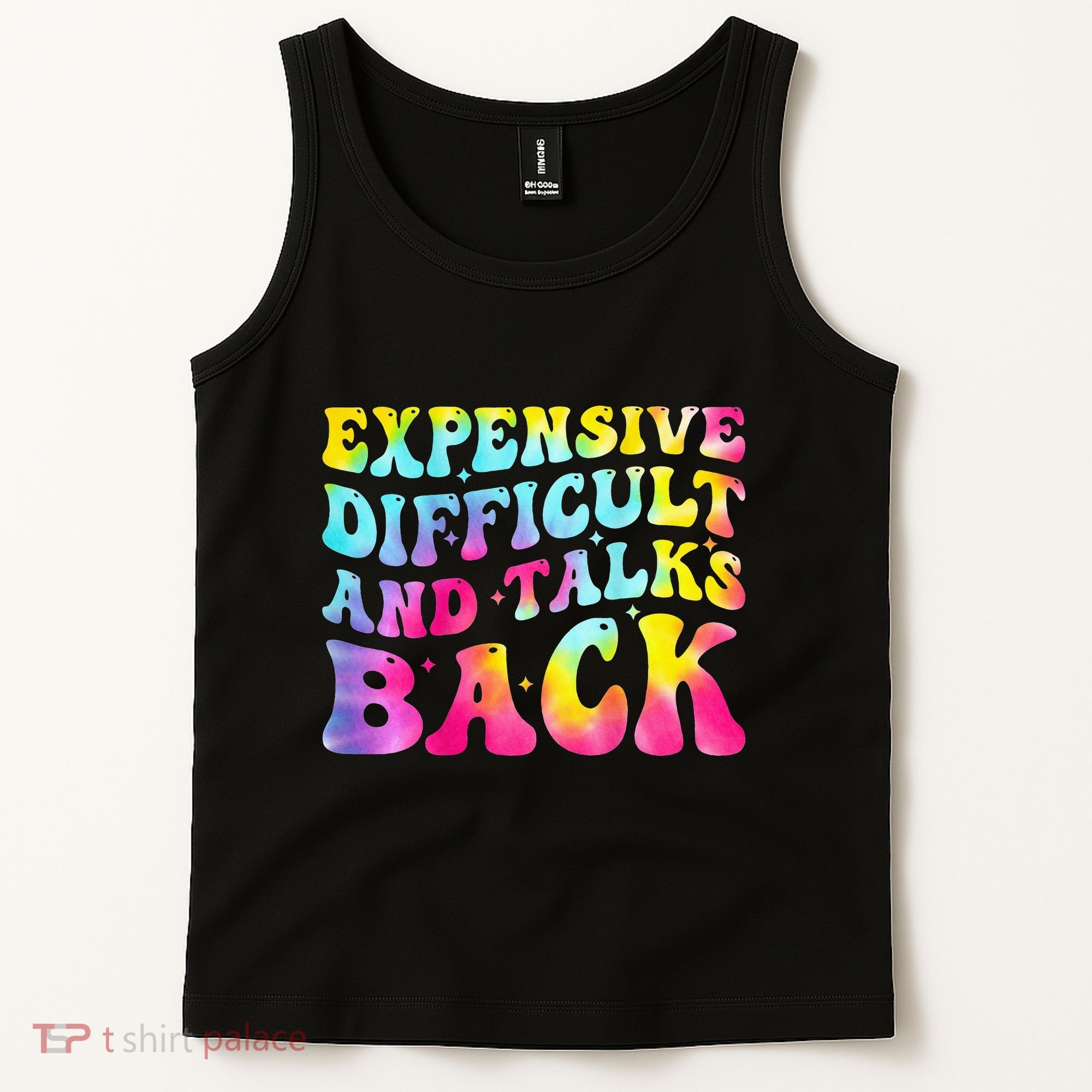 Expensive Difficult and Talks Back Groovy Mothers' Day Tank Top