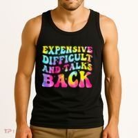 Expensive Difficult and Talks Back Groovy Mothers' Day Tank Top thumb 3