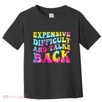 Expensive Difficult and Talks Back Groovy Mothers' Day Toddler T-Shirt thumb 0