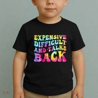 Expensive Difficult and Talks Back Groovy Mothers' Day Toddler T-Shirt thumb 2