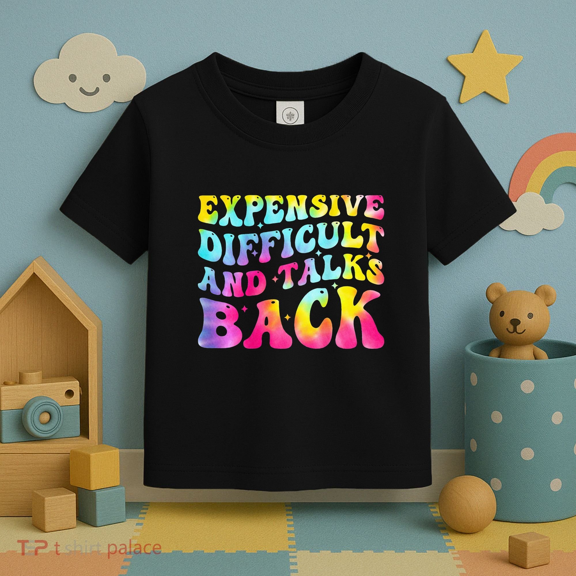 Expensive Difficult and Talks Back Groovy Mothers' Day Toddler T-Shirt