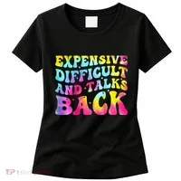 Expensive Difficult and Talks Back Groovy Mothers' Day Women's T-Shirt thumb 0