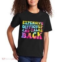 Expensive Difficult and Talks Back Groovy Mothers' Day Kids T-Shirt thumb 2