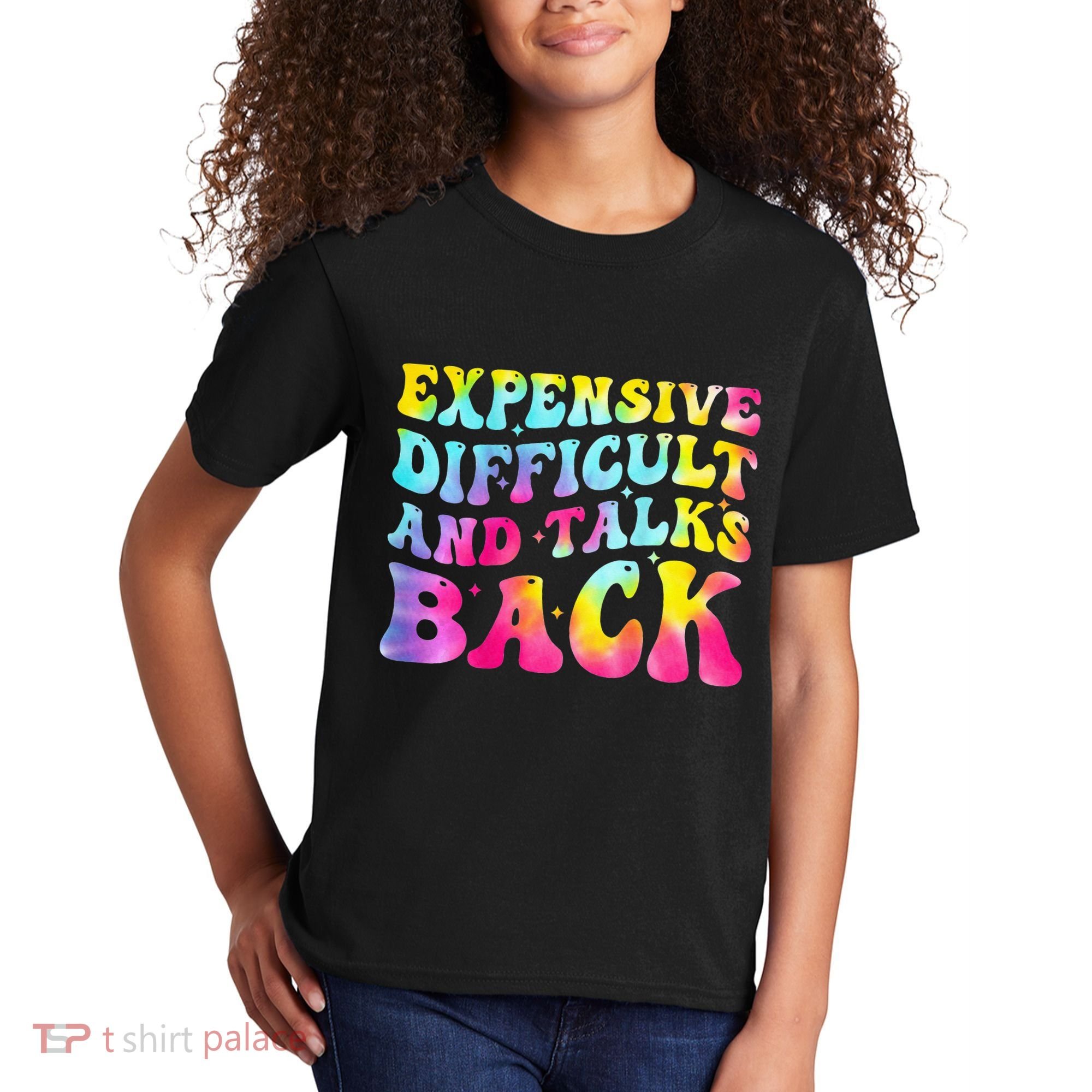 Expensive Difficult and Talks Back Groovy Mothers' Day Kids T-Shirt