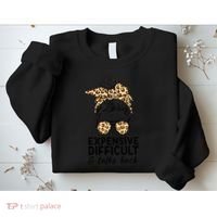 Expensive Difficult And Talks Back Messy Bun Sweatshirt thumb 2