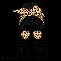 Expensive Difficult And Talks Back Messy Bun Toddler Hoodie thumb 2