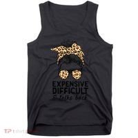 Expensive Difficult And Talks Back Messy Bun Tank Top thumb 0